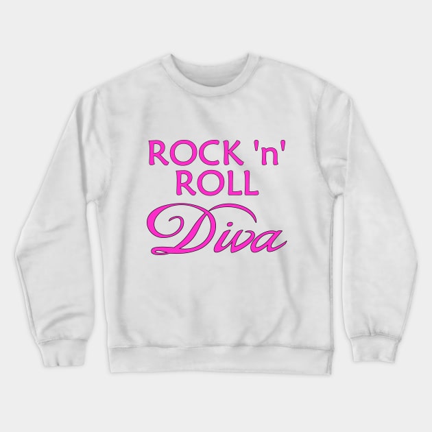 Rock 'n' Roll Diva Crewneck Sweatshirt by Naves